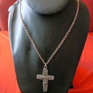Spiritual  24" necklace cross Jewelry
